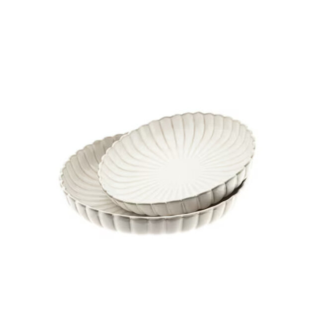 Almina Bloomy Fruit Bowl Set | Set of 2 | 28.5 cm + 24.5 cm