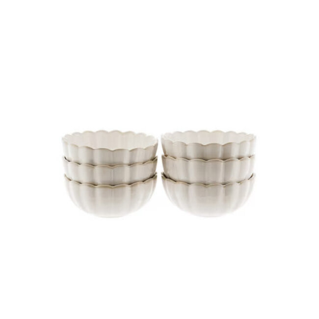 ALMINA Bloomy 6-Piece Muesli Bowl Set | 11.5 x 5 cm