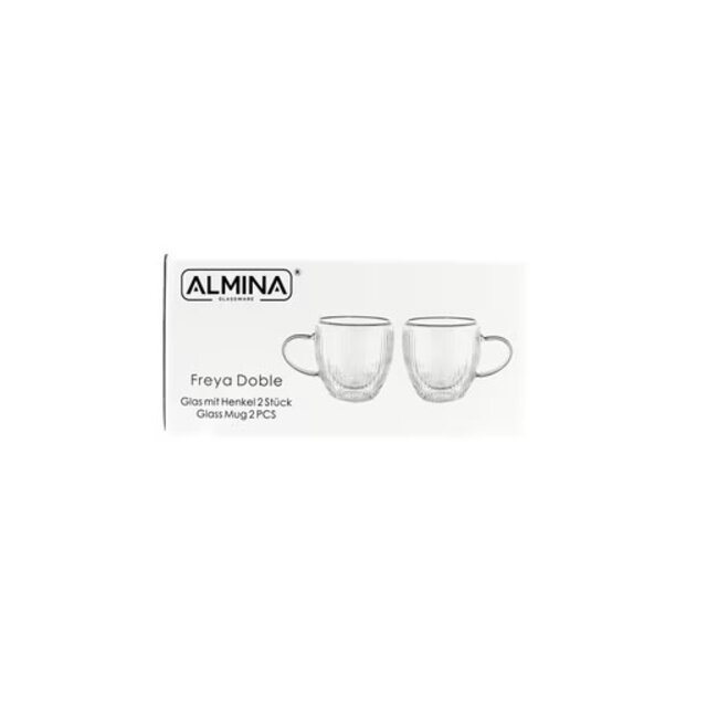 Almina 2 Freya Doble Koffie- Theeglazen | 250ml