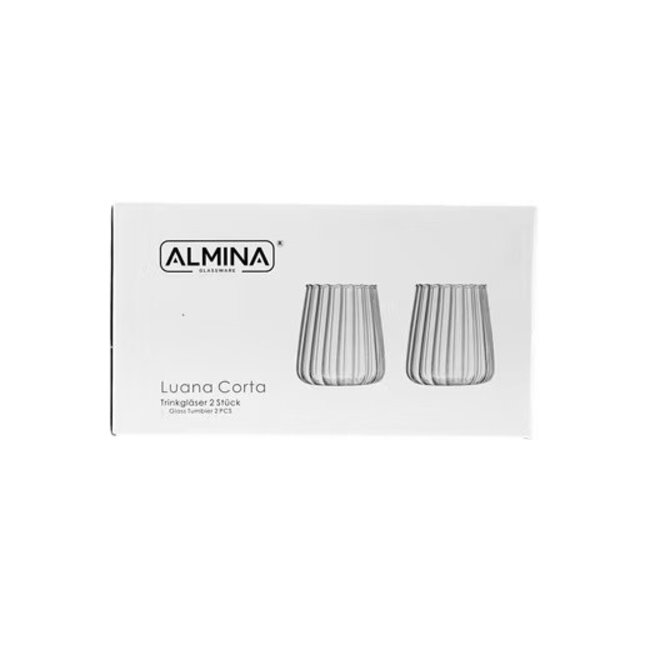 Almina Luana Corta Drinking Glasses | 350ml