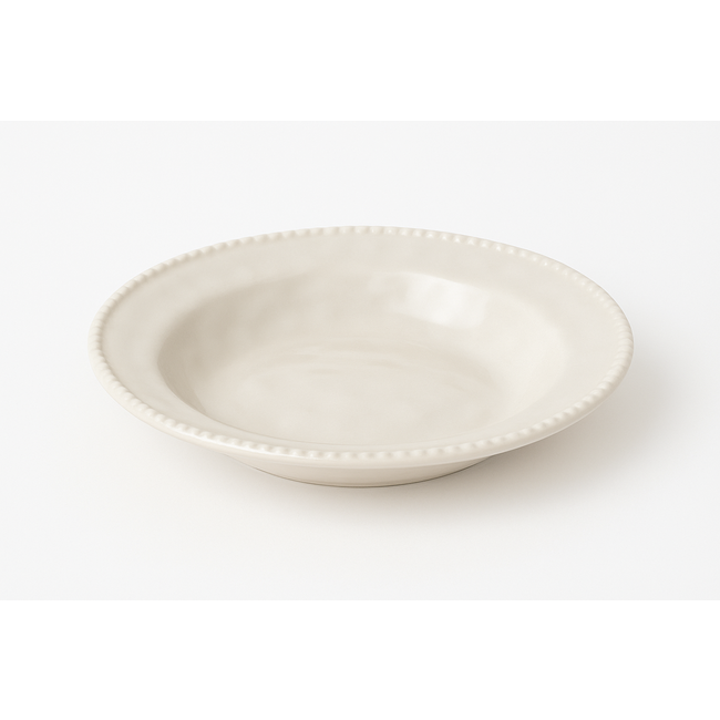 Bavary 24-Piece Pearls Dinnerware Set | Beige