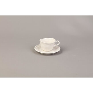 BAVARY 6-persoons Pearls Espresso Kopje Wit | 75ml