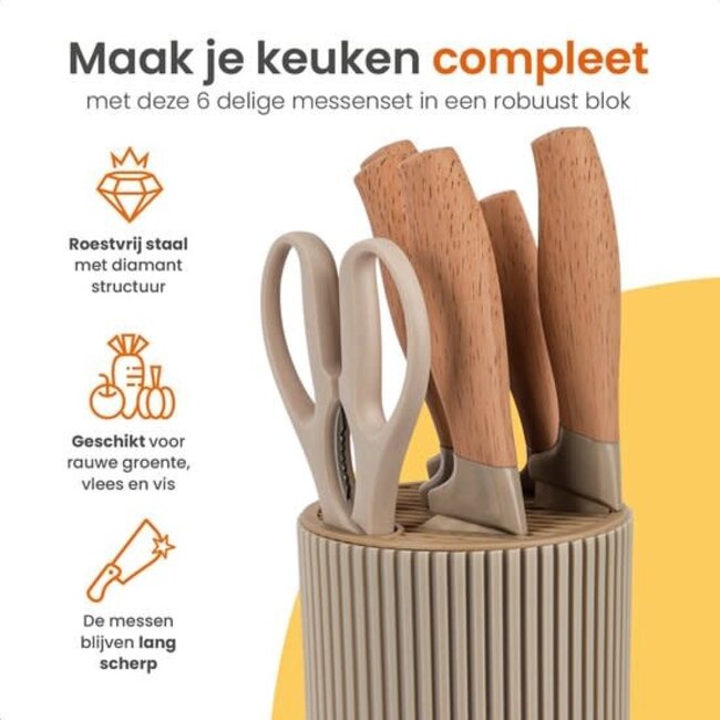 Royalty Line Messenset | 7-Delig Creme