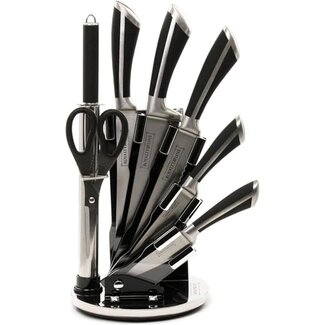 Royalty Line® 8 Keuken Messen | Zwart - Silver