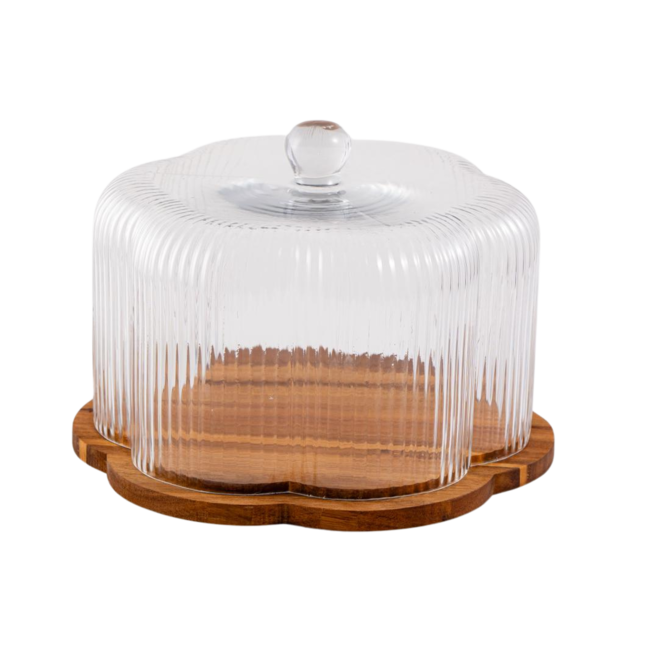 Bavary Rustic Acacia Cake Stand | 22.5cm