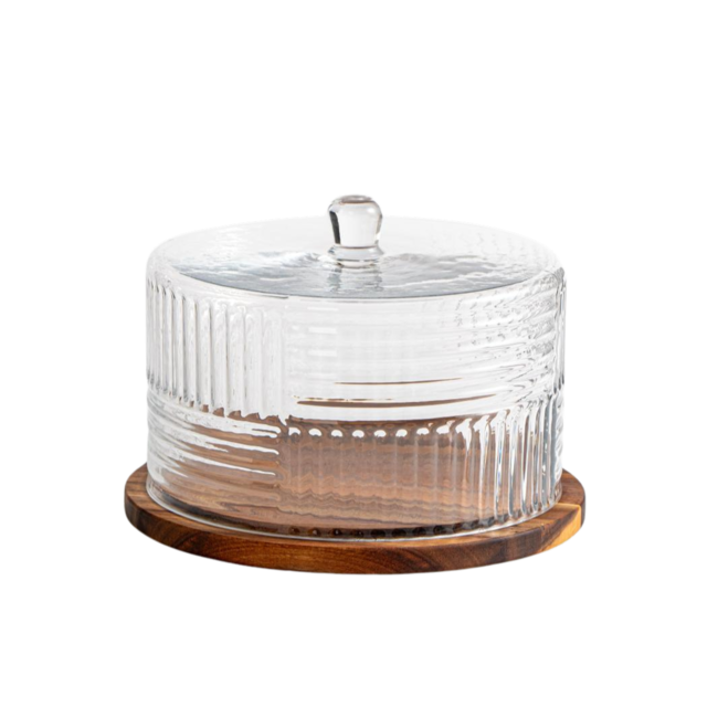 Bavary Grace Acacia Cake Stand | 25cm