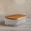 Bavary Glass Storage Container with Acacia Lid | 25.5cm