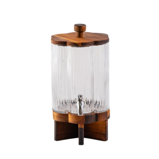 Bavary Linens Glazen Drankdispenser Acacia | 4L