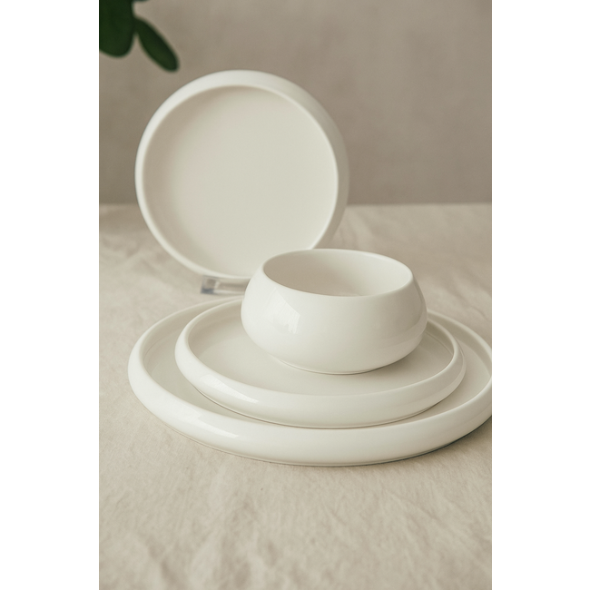 BAVARY 24-delig Chubby Serviesset | 6-persoons | Wit