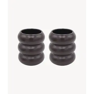 ZOHA ZOHA 2 Wave Ceramic Mugs | Mocha | 400ml