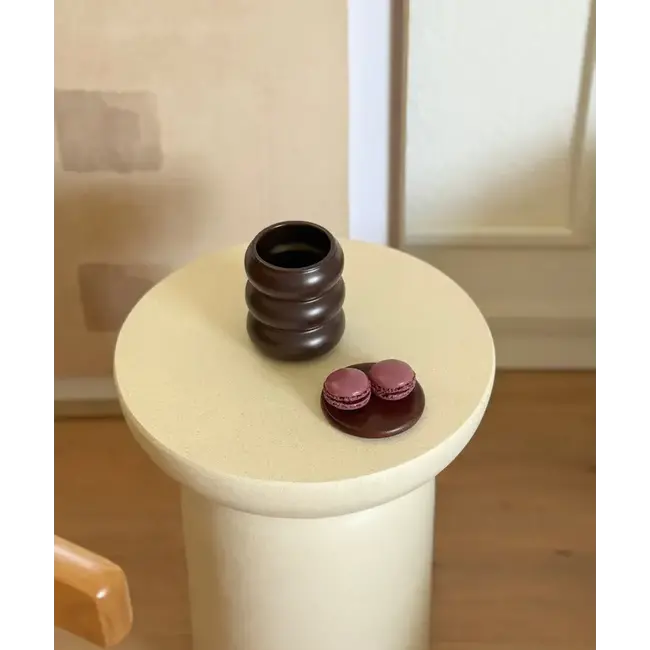 ZOHA 2 Wave Ceramic Mugs | Mocha | 400ml