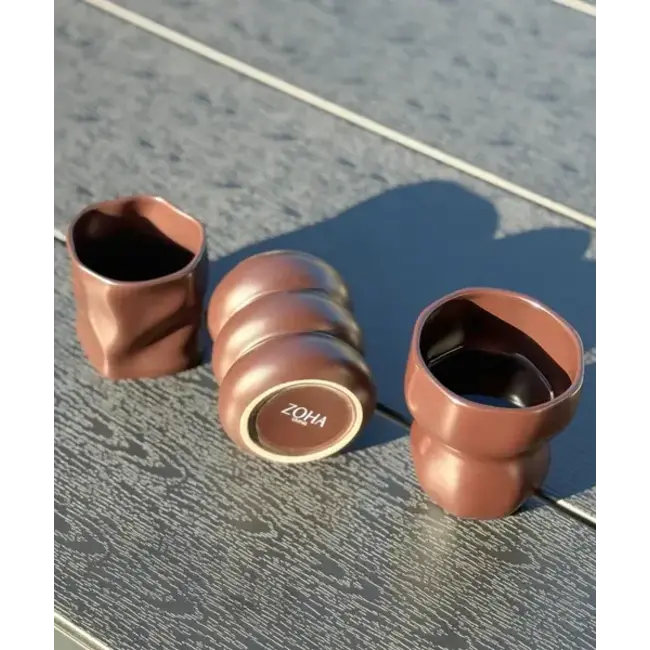 ZOHA 2 Diamond Ceramic Mugs | Mocha | 290ml
