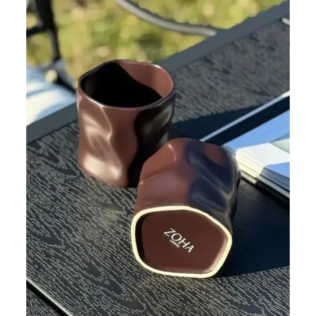 ZOHA 2 Diamond Keramiek Mokken | Mokka 290ml