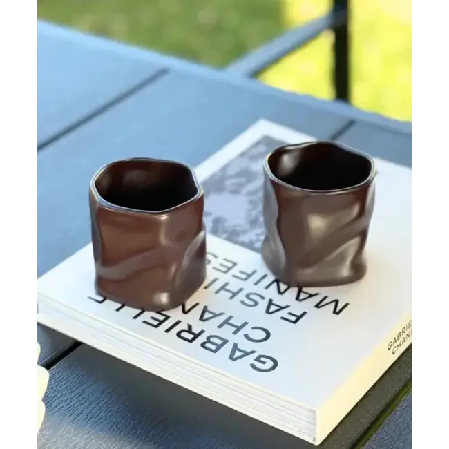 ZOHA 2 Diamond Ceramic Mugs | Mocha | 290ml