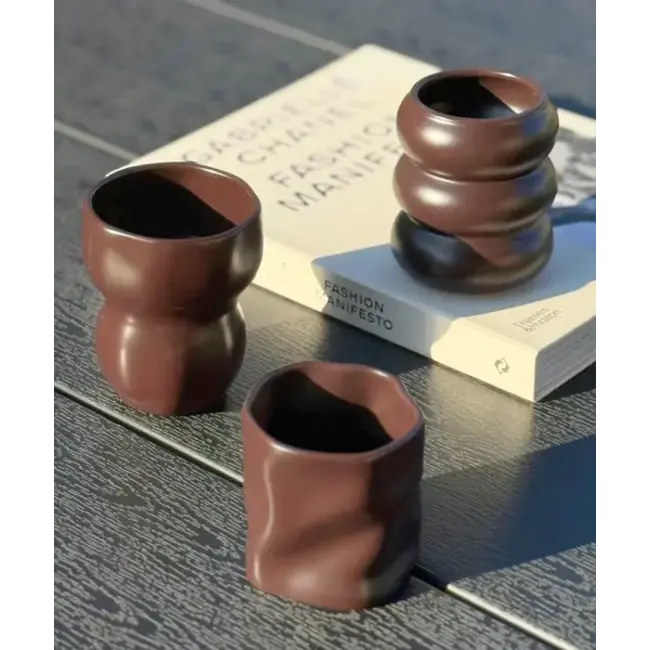 ZOHA 2 Diamond Keramiek Mokken | Mokka 290ml