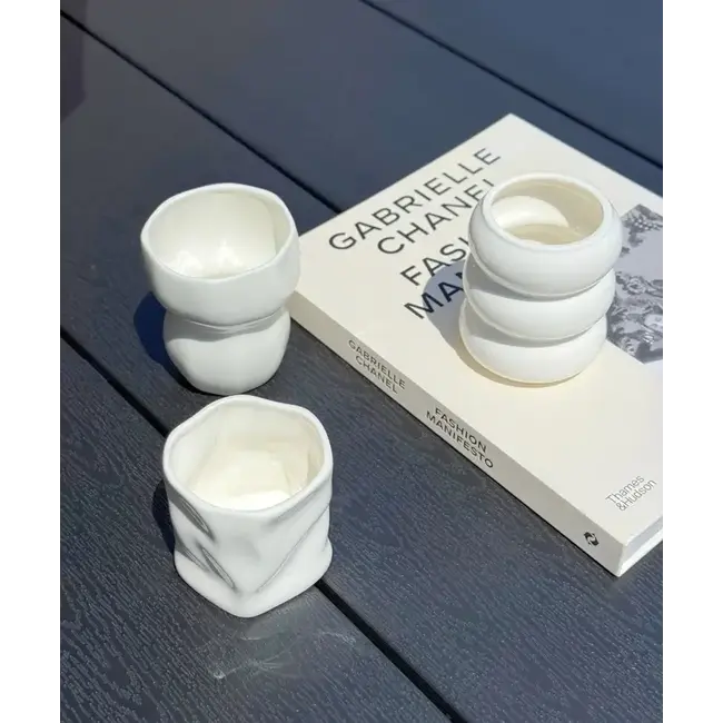 ZOHA 2 Organic Keramiek Mokken | Wit 400ml