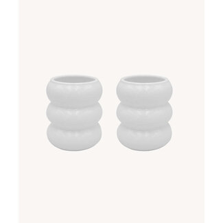 ZOHA ZOHA 2 Wave Ceramic Mugs | White | 400ml