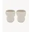 ZOHA 2 Organic Ceramic Mugs | Beige 400ml