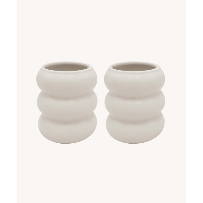 ZOHA 2 Wave Keramiek Mokken | Beige 400ml