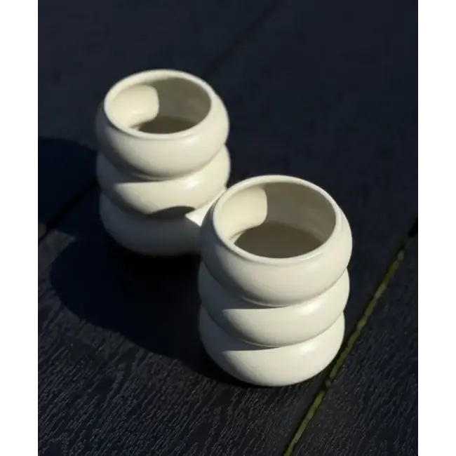 ZOHA 2 Wave Keramiek Mokken | Beige 400ml