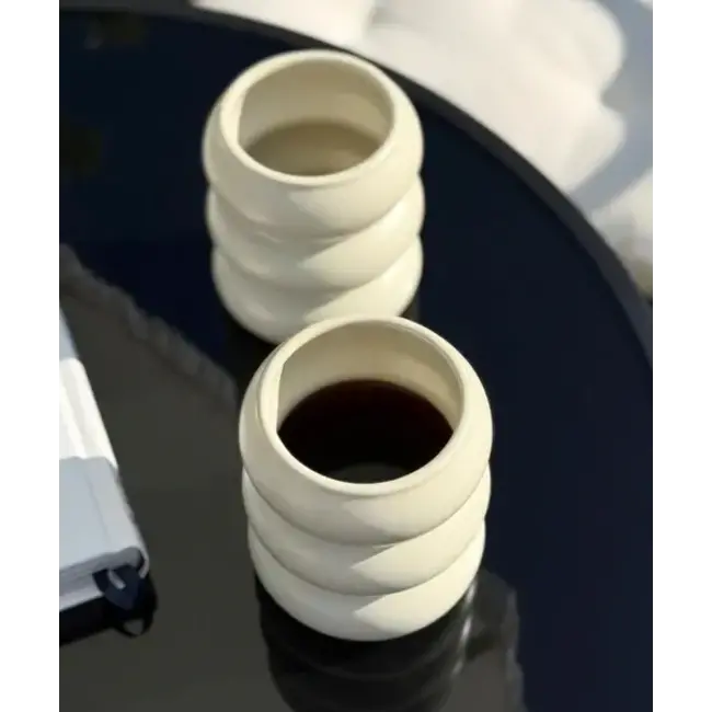 ZOHA 2 Wave Keramiek Mokken | Beige 400ml