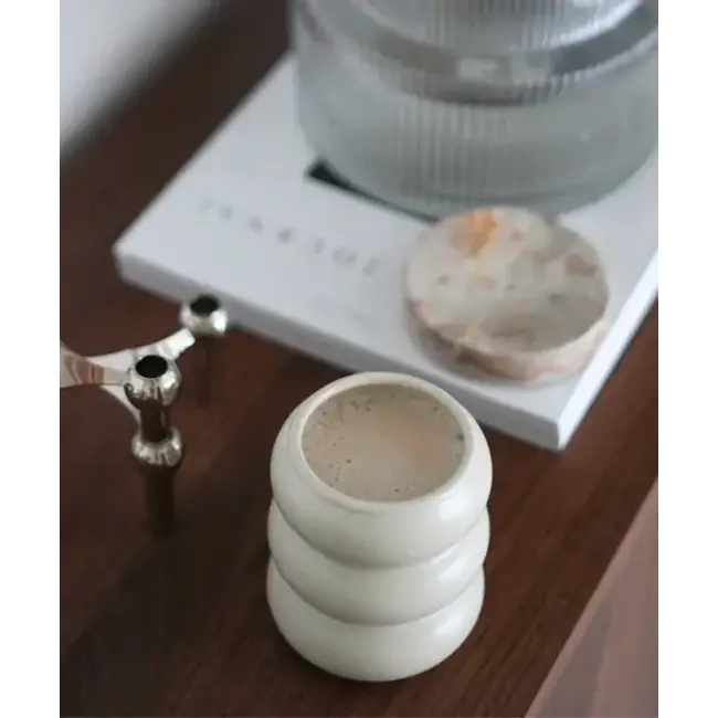 ZOHA 2 Wave Ceramic Mugs | Beige | 400ml