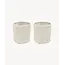 ZOHA 2 Diamond Ceramic Mugs | Beige | 290ml