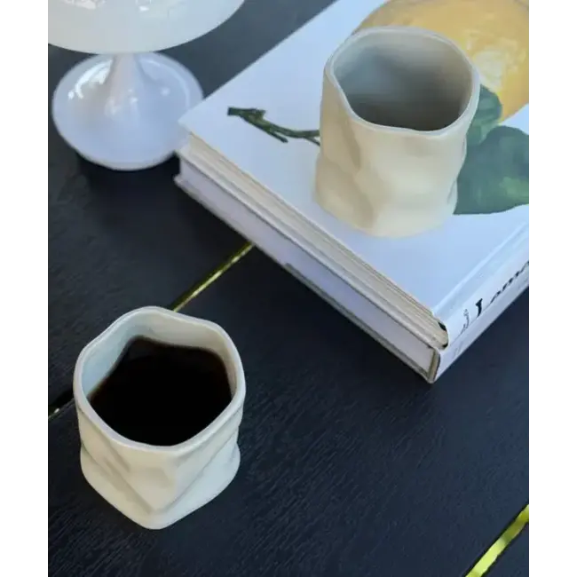 ZOHA 2 Diamond Keramiek Mokken | Beige 290ml