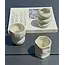 ZOHA 2 Diamond Ceramic Mugs | Beige | 290ml