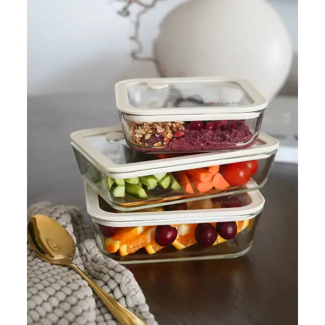 ZOHA Glass Food Container Square | 1940ml