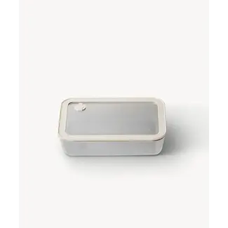 ZOHA ZOHA Glass Food Container Rectangular Beige | 820ml