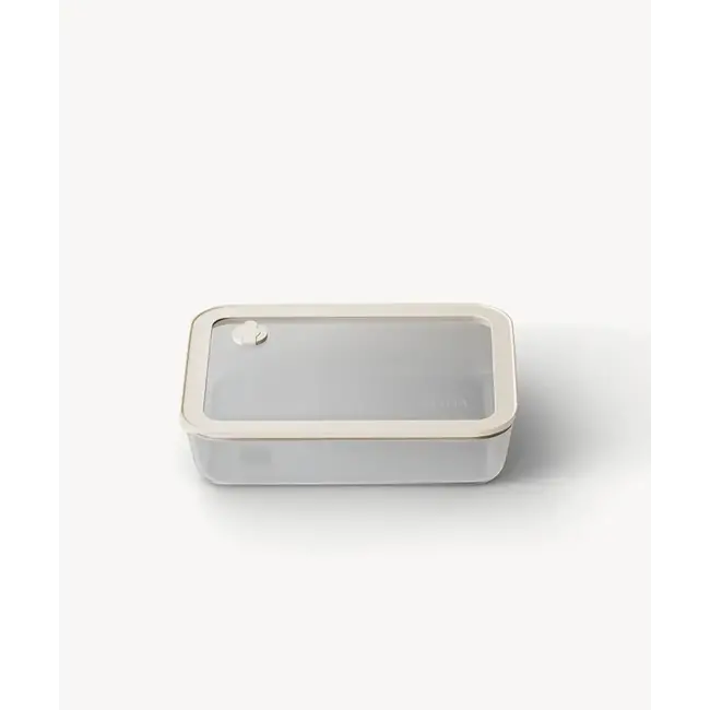 ZOHA Glass Food Container Rectangular Beige | 820ml
