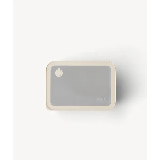 ZOHA Glass Food Container Rectangular Beige | 820ml