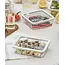 ZOHA Glass Food Container Rectangular Beige | 820ml
