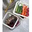 ZOHA Glass Food Container Rectangular Beige | 820ml