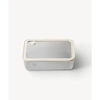 ZOHA ZOHA Rectangular Glass Food Container Beige | 1550ml
