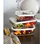ZOHA Rectangular Glass Food Container Beige | 1550ml