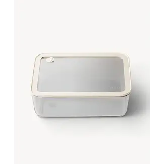 ZOHA ZOHA Glazen Vershouddoos Rechthoek Beige | 2650ml