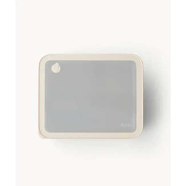 ZOHA Rectangular Glass Food Container Beige | 2650ml