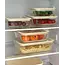 ZOHA Rectangular Glass Food Container Beige | 2650ml