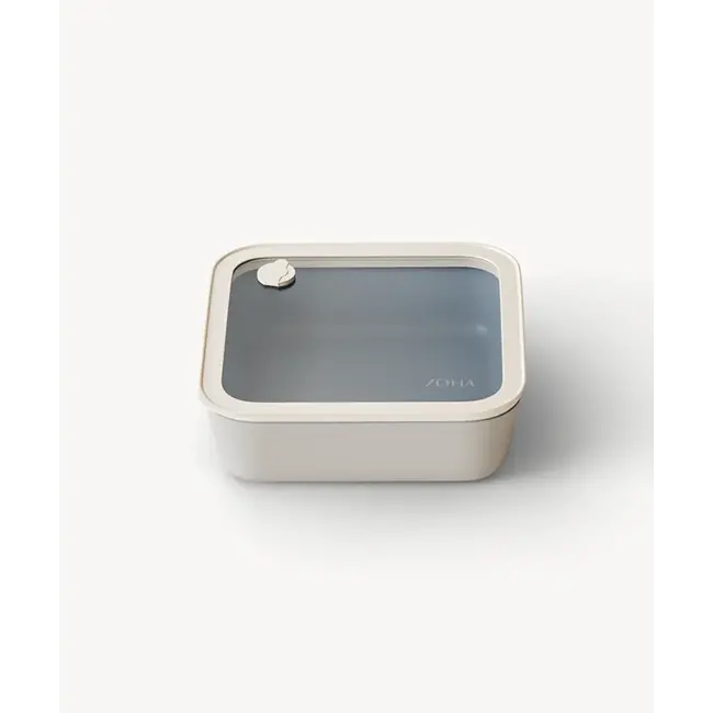 ZOHA Food Storage Container Square Beige Ceramic Look | 1150ml