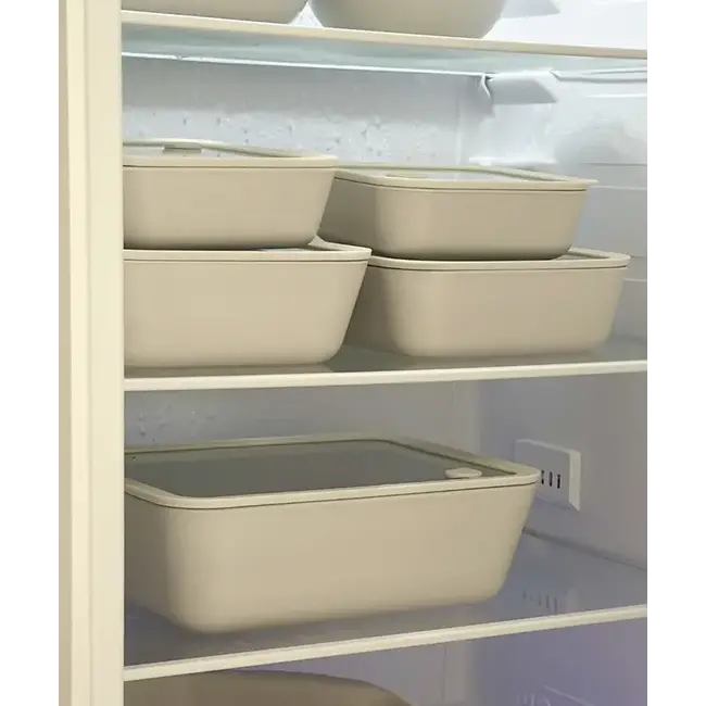 ZOHA Food Storage Container Square Beige Ceramic Look | 1150ml