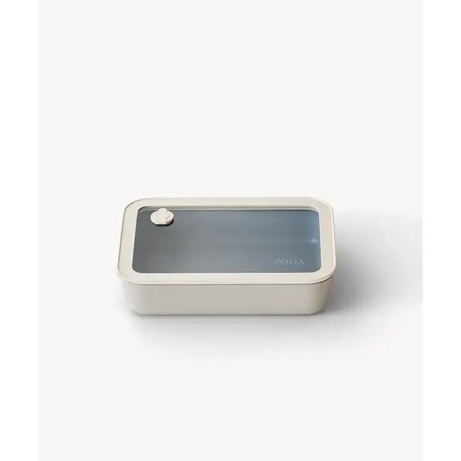 ZOHA Glazen Vershouddoos Rechthoek Beige Keramisch | 820ml