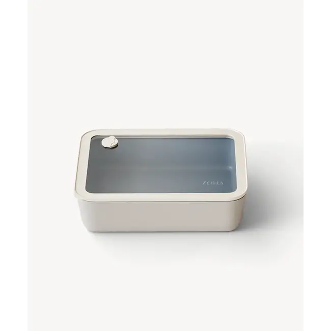 ZOHA Rectangular Food Container Beige Ceramic | 1550ml