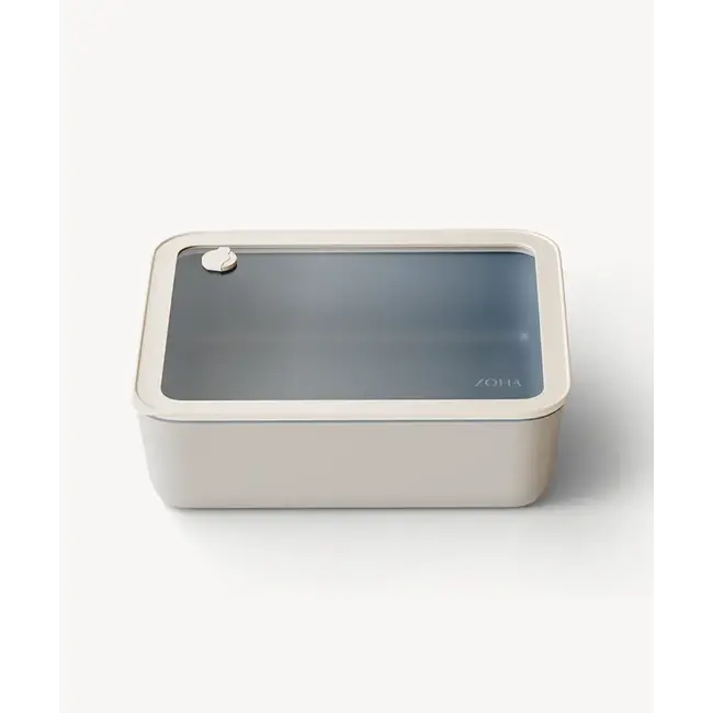 ZOHA Rectangular Food Container Beige Ceramic | 2650ml
