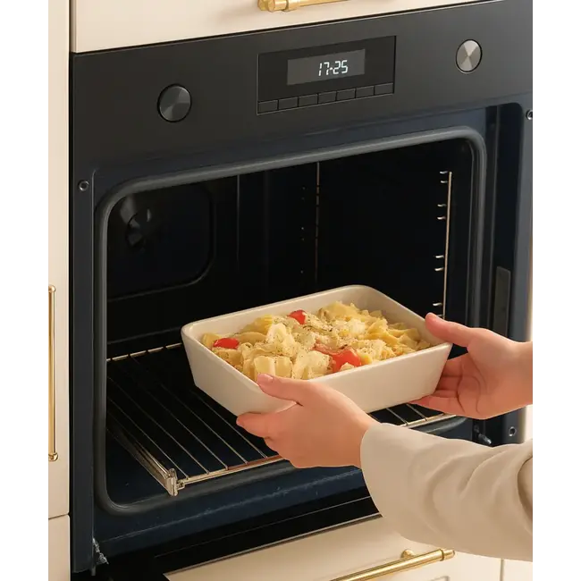 ZOHA Glazen Vershouddoos Rechthoek Beige Keramisch | 2650ml