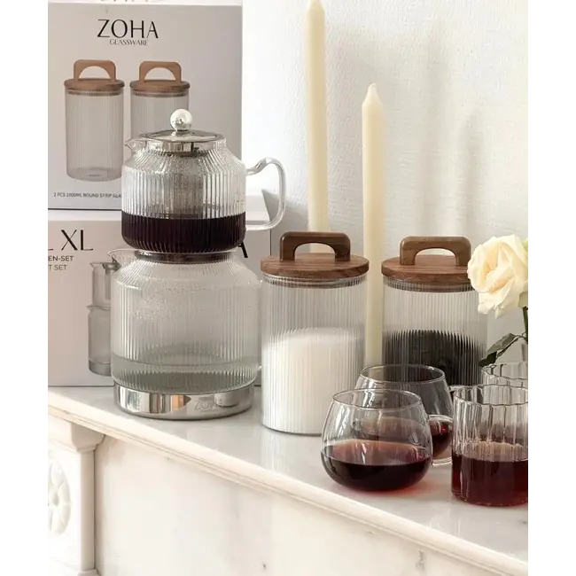 ZOHA 1 Ribble Glazen Theepot XL | 3L