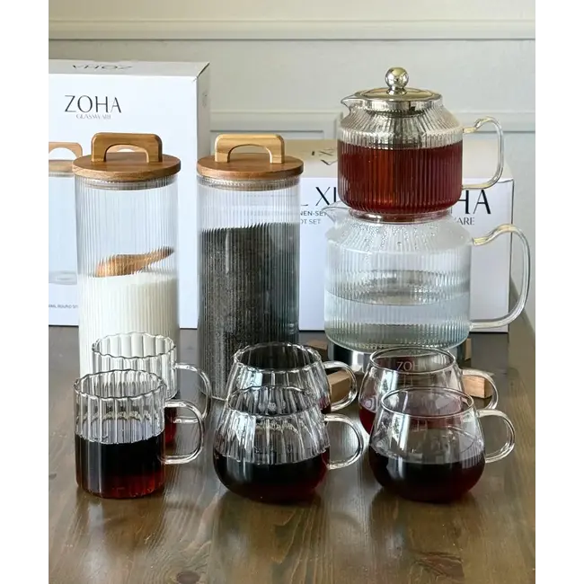 ZOHA 1 Ribble Glass Teapot XL | 3L