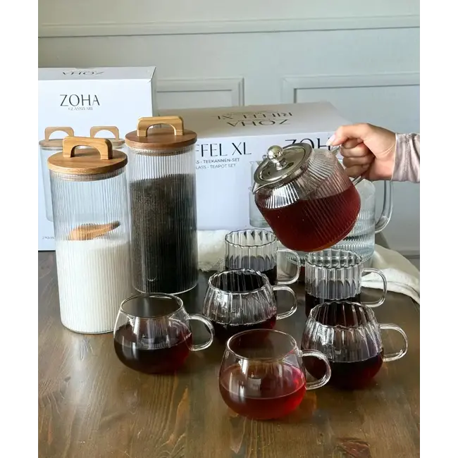ZOHA 1 Ribble Glass Teapot XL | 3L