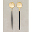 Bavary 2-Piece Salad Serving Set Gold-Black | 26cm